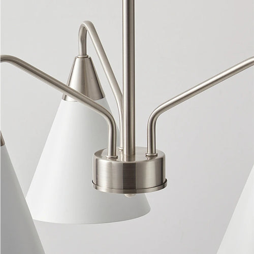 Medieval style retro chandelier with minimalist iron design - vue 5 sur 8