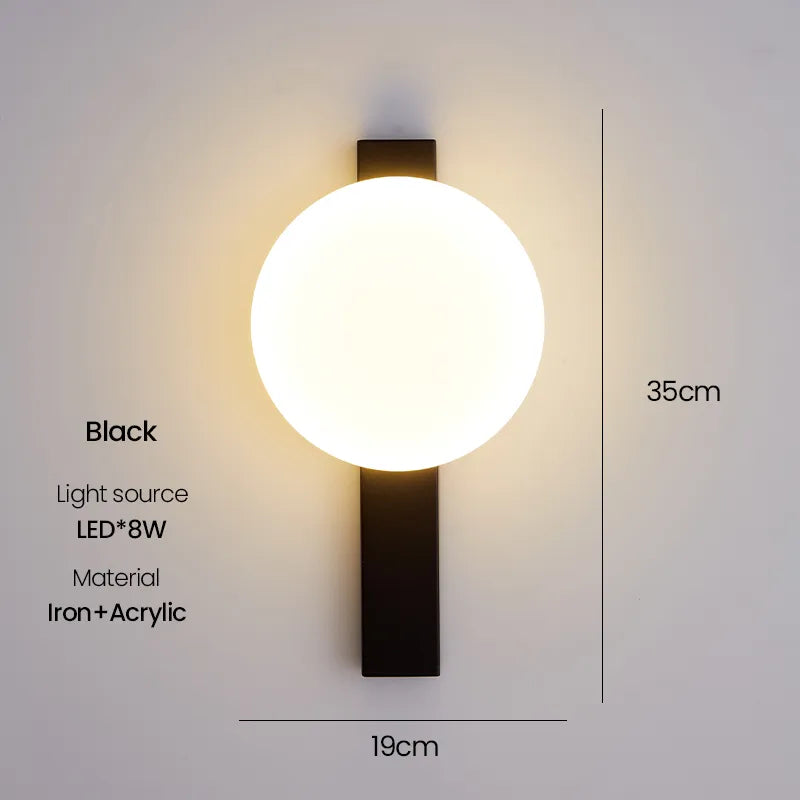 Modern LED wall light