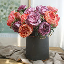 Artificial peony bouquet for decoration and photography