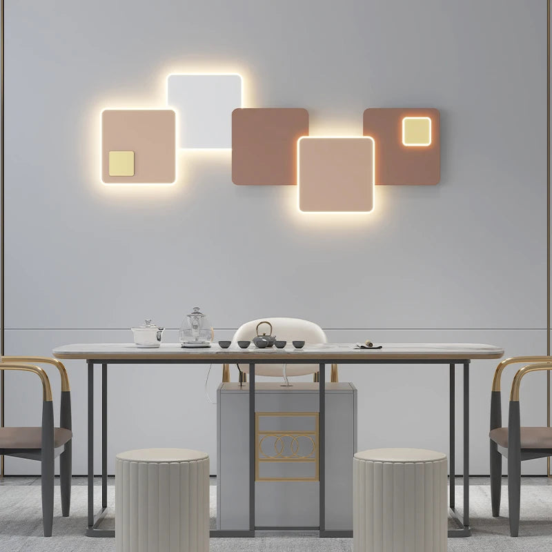 Modern LED wall light creative design for decorative ambience - vue 3 sur 8