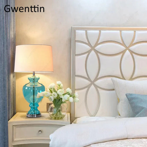 Modern table lamp for elegant and romantic home decor - vue 5 sur 7