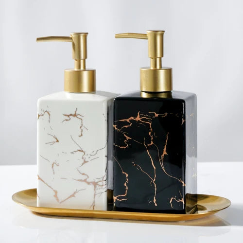 ceramic bottle for disinfectant and shower gel - vue 20 sur 26