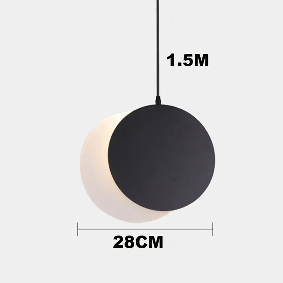 Modern decorative moon design pendant light for indoor use - vue 10 sur 10