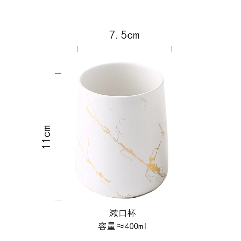 ceramic bathroom set with elegant accessories - vue 12 sur 22