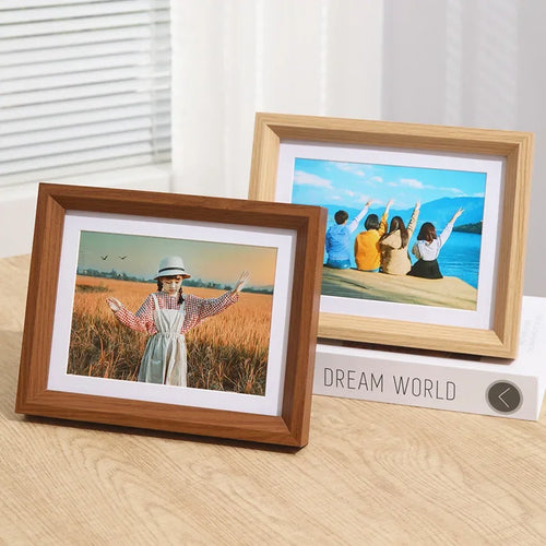 Minimalist wooden photo frame for interior decor and gifts - vue 2 sur 11