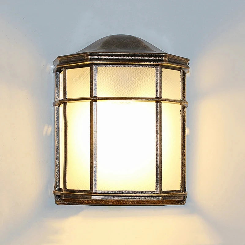 Vintage waterproof aluminium outdoor wall light
