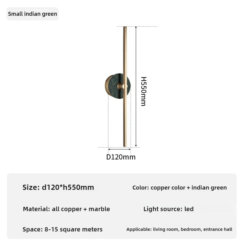 Minimalist luxury Spanish marble wall light - vue 18 sur 18