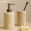 luxury travertine toothbrush holder for bathroom