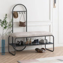 minimalist shoe and storage bench