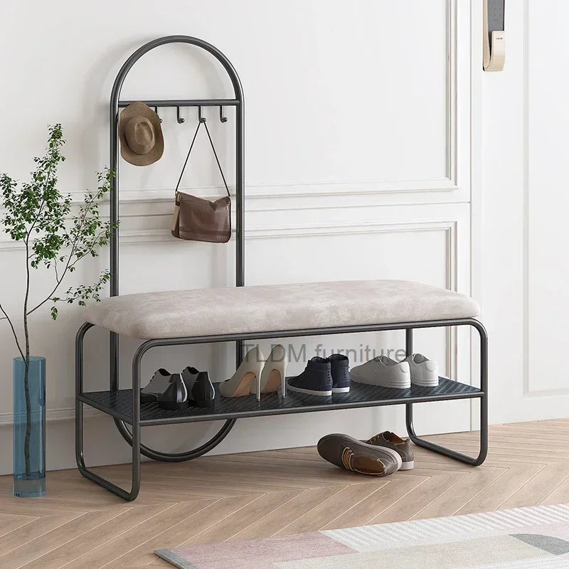 minimalist shoe and storage bench - vue 3 sur 10