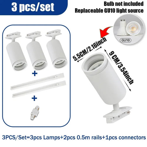 Decorative LED spotlight for indoor shop track lighting - vue 14 sur 19