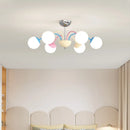 Modern colourful bubble chandelier for indoor hanging