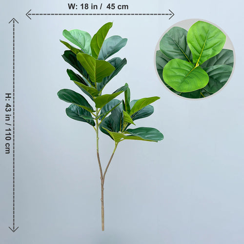 Artificial ficus branches with large banyan leaves for garden decoration - vue 34 sur 36