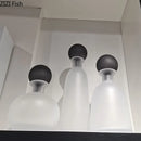frosted glass vase for artificial flowers modern decoration