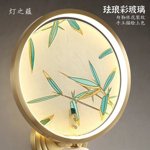 Retro copper enamel wall light for indoor and outdoor lighting - vue 2 sur 8