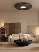 Modern retro wood LED ceiling light large chandelier