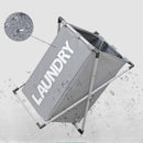 Foldable and waterproof laundry basket for versatile storage
