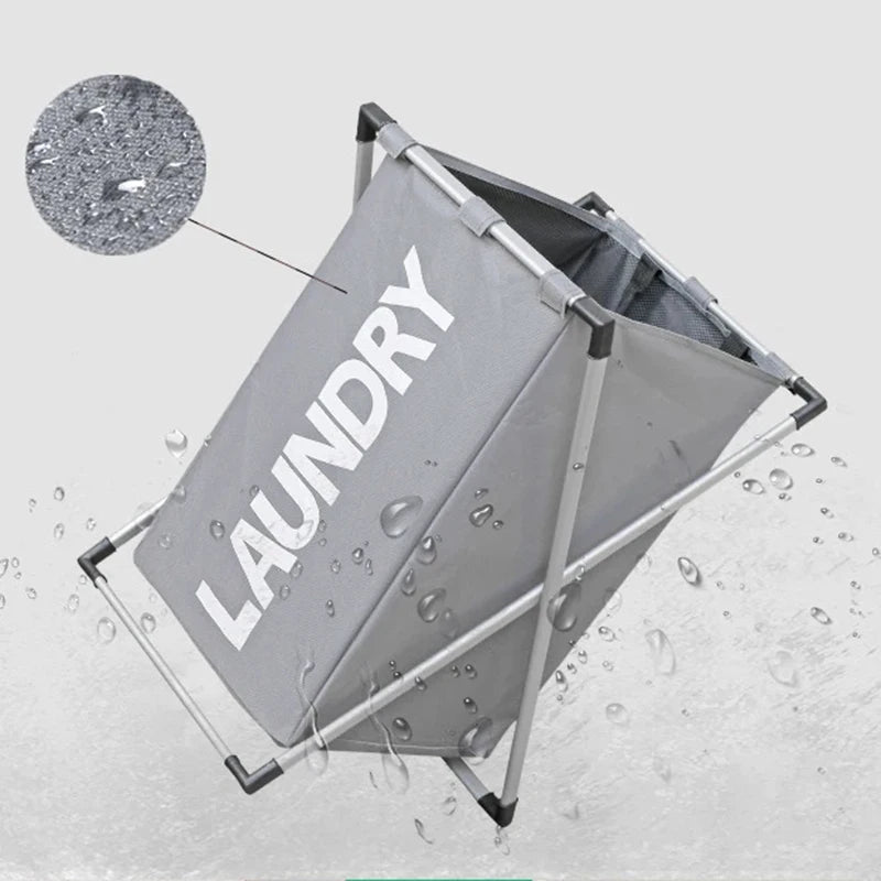 Foldable and waterproof laundry basket for versatile storage