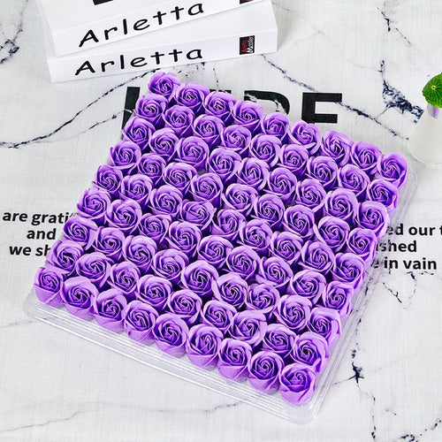 Set of 81 artificial soap roses for decorations and gifts - vue 16 sur 18