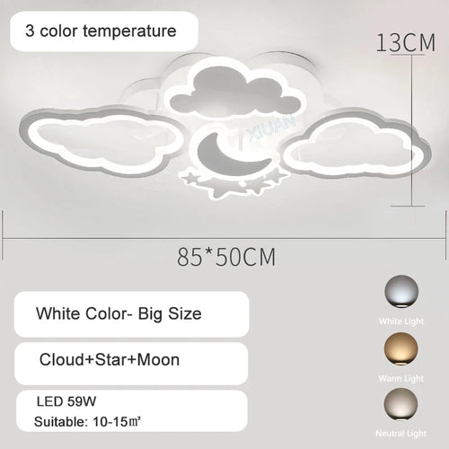 Plafonniers pour chambre d'enfant Pépinière LED Princesse Bébé