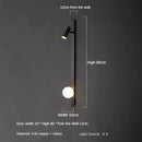 Minimalist luxury copper wall light with LED strip