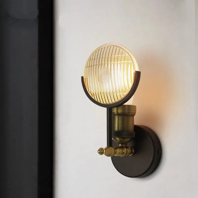 Modern glass LED wall light - vue 3 sur 6