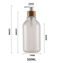 refillable pump bottle for shampoo and shower gel