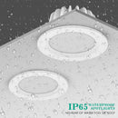 Round waterproof recessed LED panel downlight