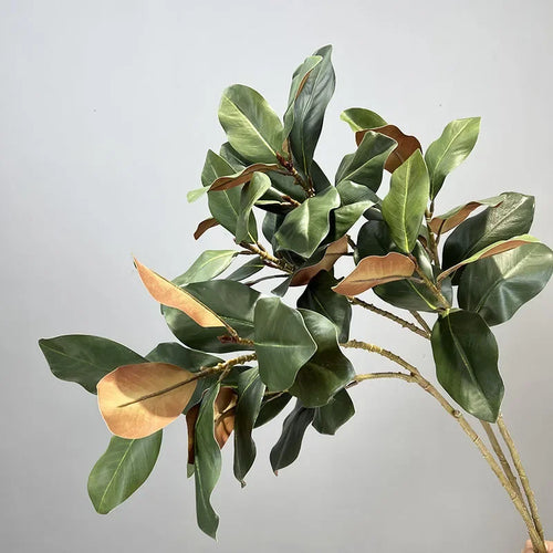 Artificial green plants magnolia branch garden decoration - vue 3 sur 7