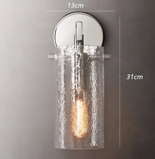 Retro glass wall light for elegant interior decoration