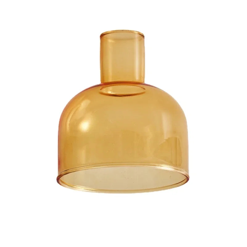 Decorative glass candle holder for plants and candles