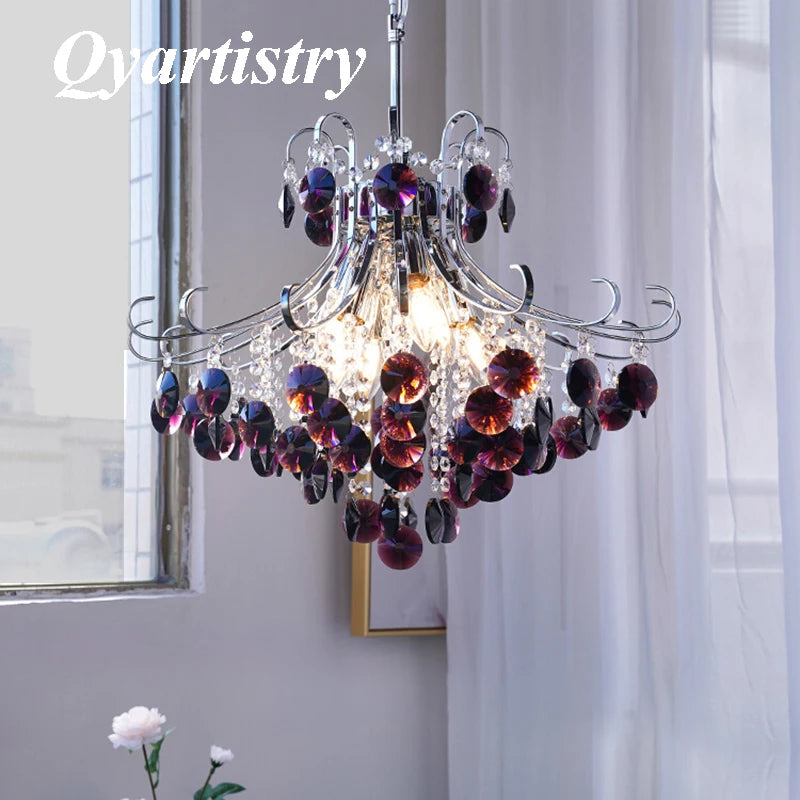 Luxury crystal pendant chandelier for duplex