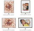 Aluminium photo frame for interior wall decoration