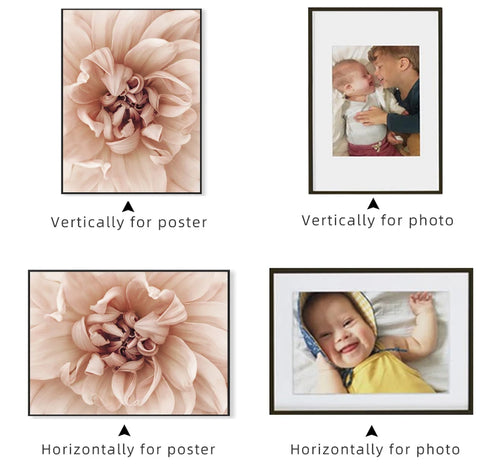 Aluminium photo frame for interior wall decoration - vue 6 sur 8