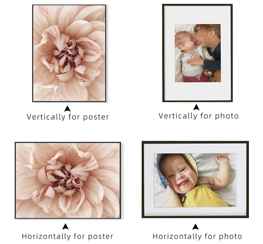 Aluminium photo frame for interior wall decoration - vue 5 sur 8