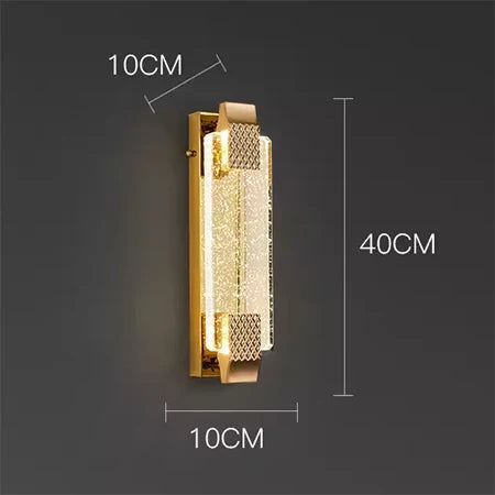 Modern crystal wall light for decorative indoor lighting - vue 8 sur 9
