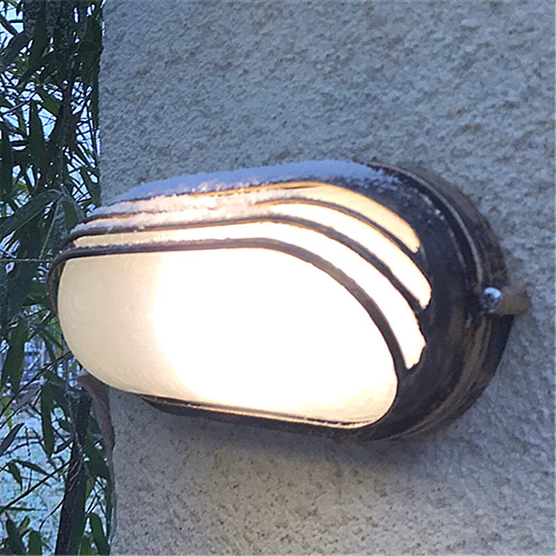 Retro waterproof wall light for outdoor garden, balcony and porch - vue 3 sur 11