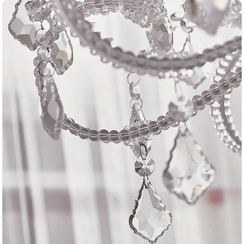Retro crystal nordic chandelier for living room and dining room - vue 7 sur 11