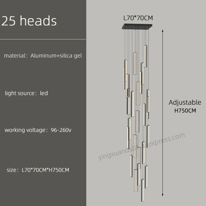 lustre suspendu moderne style loft pour intérieur élégant