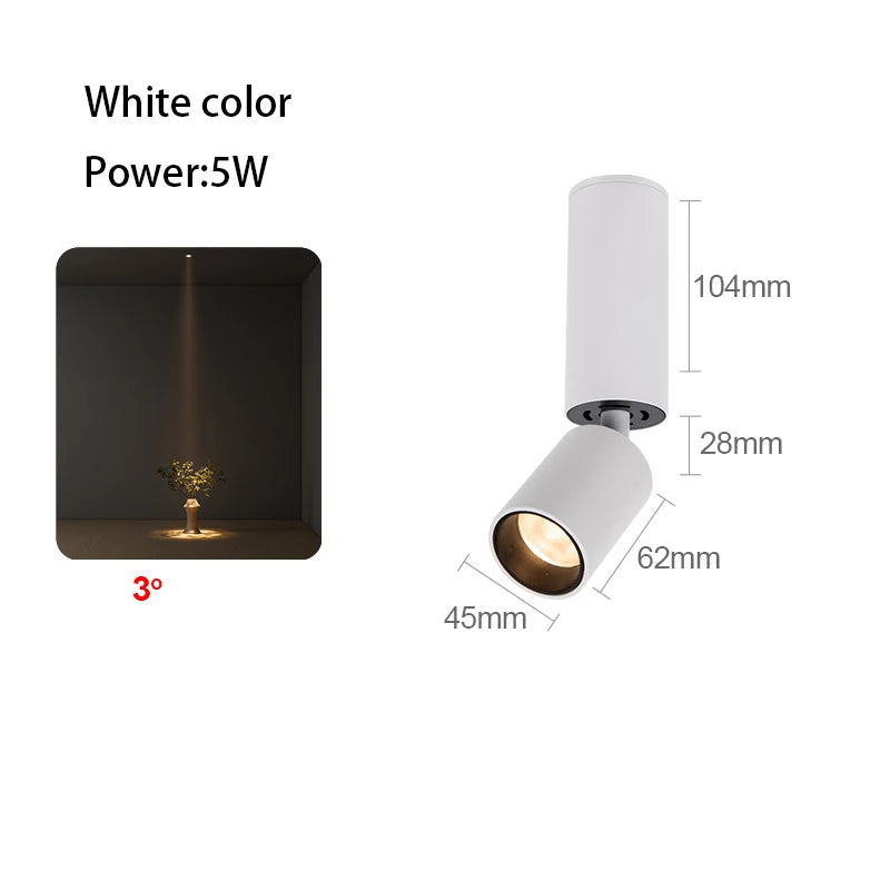 Adjustable angle LED spotlight for optimal ambient lighting - vue 13 sur 19