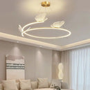 Round butterfly LED designer chandelier