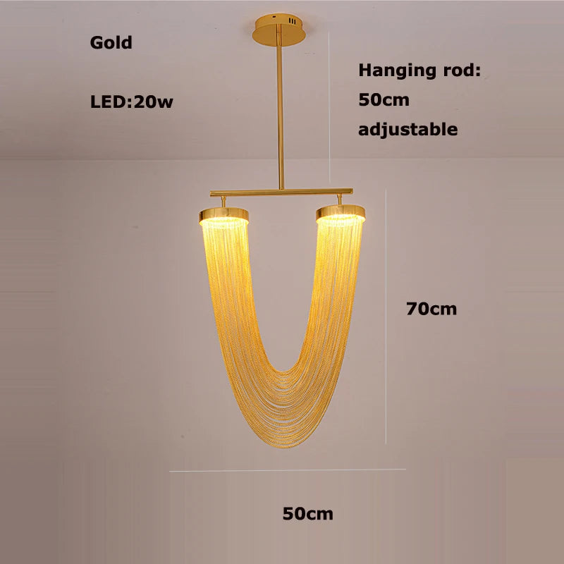 Vintage LED chandelier trendy lighting for interiors - vue 14 sur 21