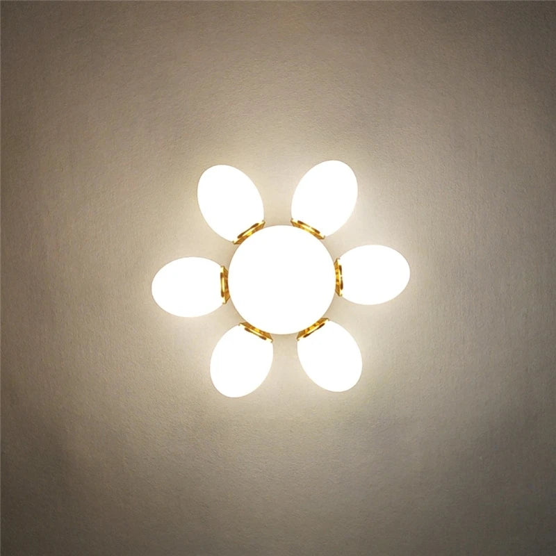 Modern glass ceiling light for decorative indoor lighting
