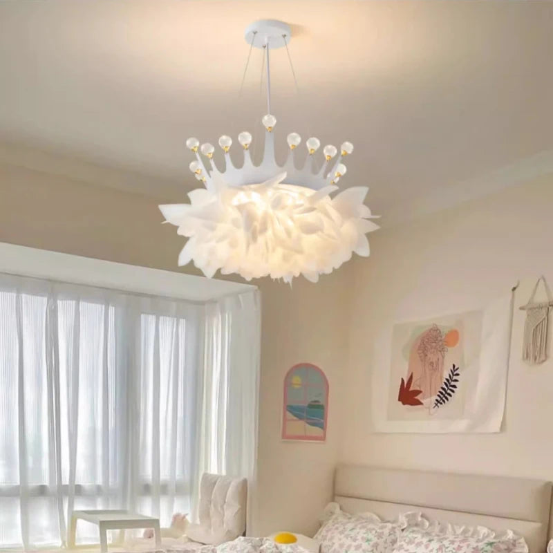 Romantic crystal chandelier for modern decor