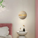Round stone wall light for hotel office shop staircase foyer