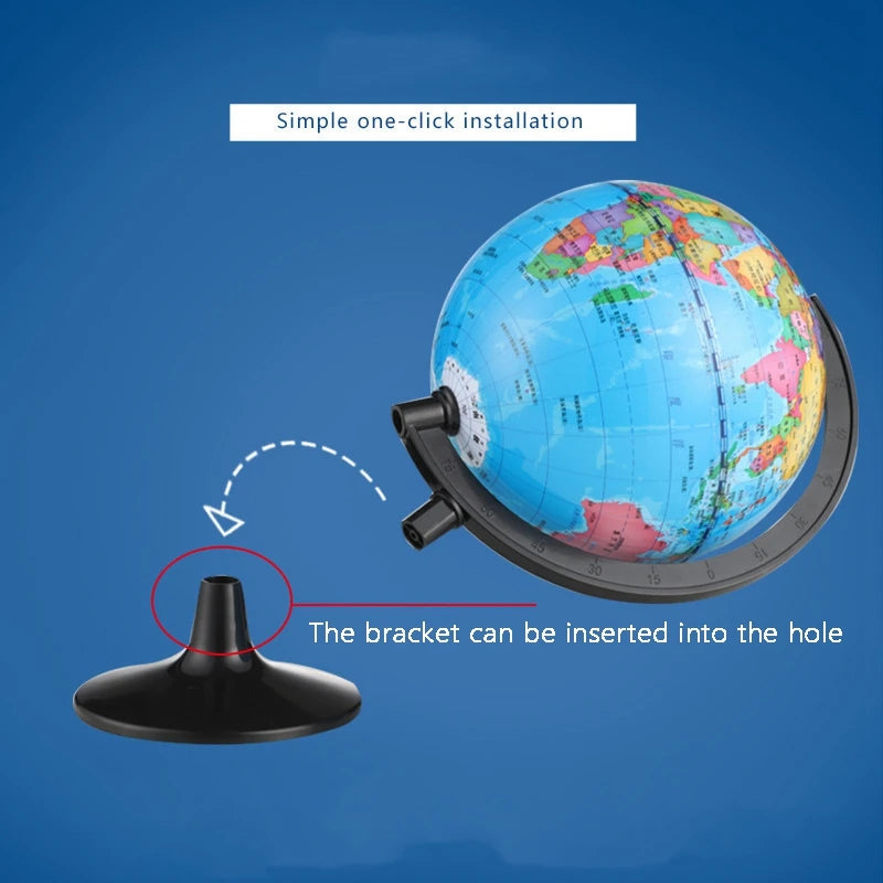 rotating portable globe for learning geography - vue 6 sur 7
