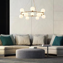 Nordic white glass pendant light for decorative interiors