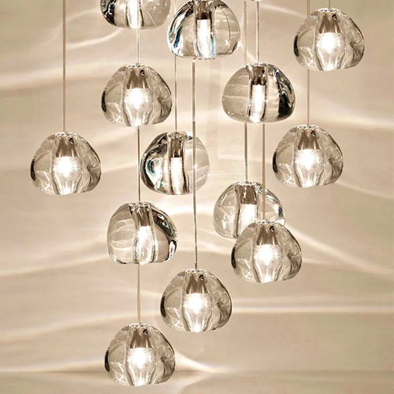Modern Nordic crystal pendant light for elegant decoration