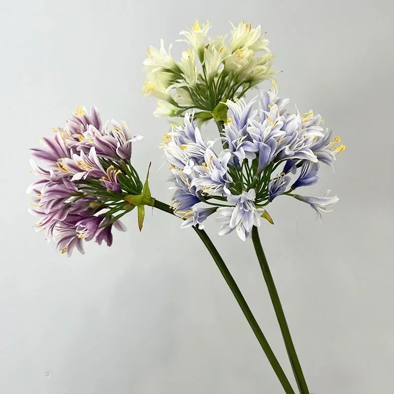 Set of 2 silk flowers for modern interior decoration - vue 6 sur 9