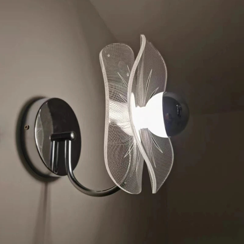 Modern decorative sunflower wall light in lotus shape - vue 3 sur 7